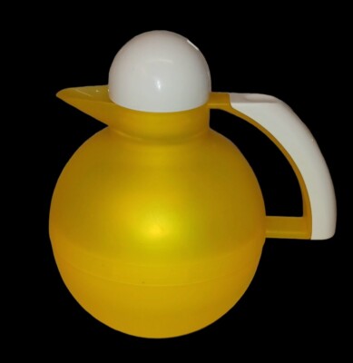 Vintage Retro Look Studio Nova By Fuu Wha Yellow Thermal Carafe Pitcher-image