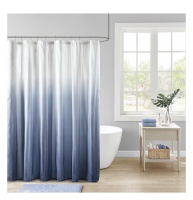 Luxury Ombré Madison Park Polyester Shower Curtain 72” X 72” MP70-6596 New-image