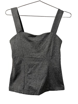 Thrive Societe Studio Tank Top Size M Heather Gray Sweetheart Neckline NWT-image