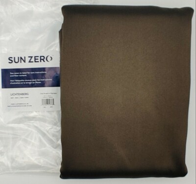 Sun Zero - Olso Brown Theatre Grade Blackout Curtain Panel 52
