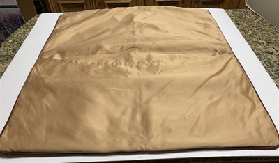 Madison Park Euro Pillow Sham Gold Burgundy Trim 25 inSquare-image