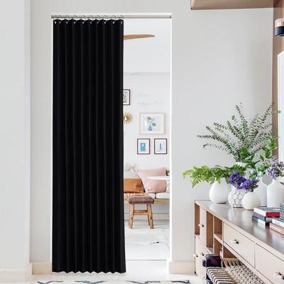 80 Inch Long Blackout Curtains for Bedroom, Thermal Insulated Room Darkening ...-image