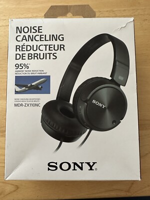 Sony ZX110NC Wired Headphones Black-image