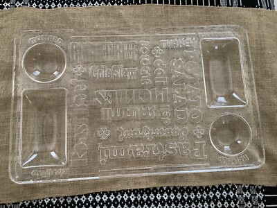 Vintage Lucite Snack/Dip Serving Tray~20