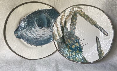 Pottery Barn Sea Critter Plates Melamine 9