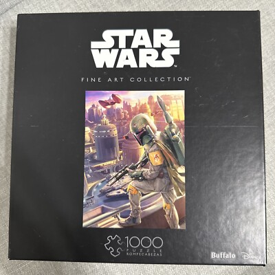 BOBA FETT 🟢Star Wars Buffalo Games Fine Art Collection 1000 Piece Jigsaw Puzzle-image