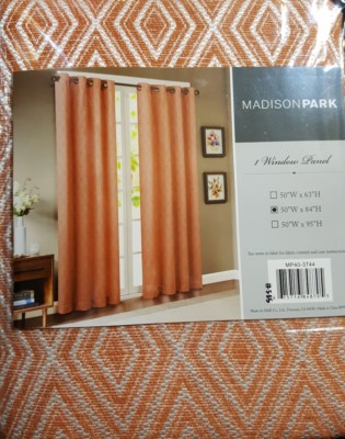 Madison Park  Rod-Pocket  Window Curtain Panel 50inX84in NEW-image