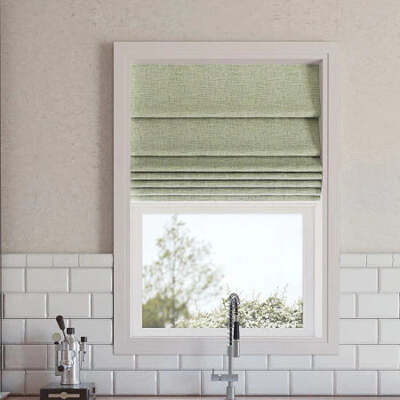 Sun Zero Somerton Textured 100% Blackout Cordless Roman Shade 64 X 33No Hardware-image