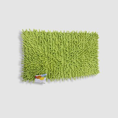 Madison Park Green Cassadecor Chenille Cotton Bath Rug-image