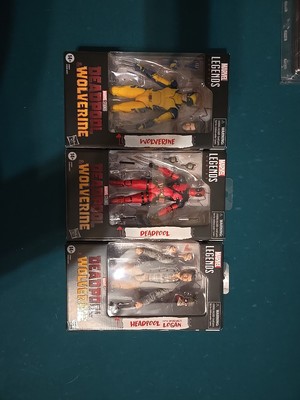 Marvel Legends DEADPOOL WOLVERINE AND HEADPOOL 3 Pack Bundle. Minor Shelf Ware -image