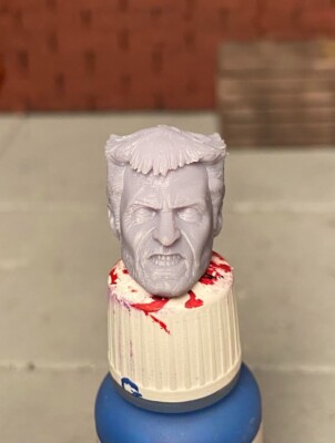 Logan MCU Deadpool Head Sculpt for Action Figures 1/12 Unpainted ML CT *U.S*-image