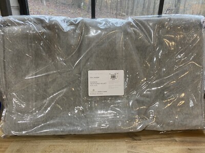 New~Pottery Barn~ Hudson Heathered Velvet Duvet Cover~ Full Queen~Gray-Plush!-image