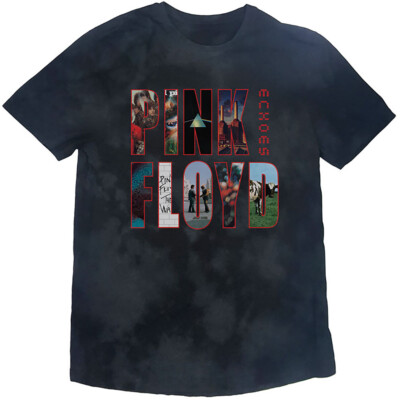 Pink Floyd-Echoes Album Montage- Dip Dye - Black t-shirt-image