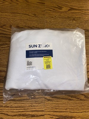 Sun Zero Lichtenberg White 50x84”.  Brand New And Ships Free!-image