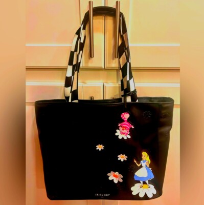 Disney & Skinny Dip Alice in Wonderland Large Tote NWT - Hard To Find!-image