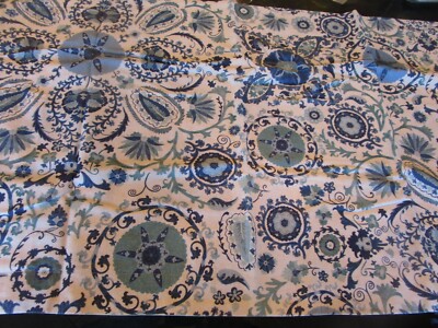 Pottery Barn Adya Linen King blue multi sham photo shoot sample -image
