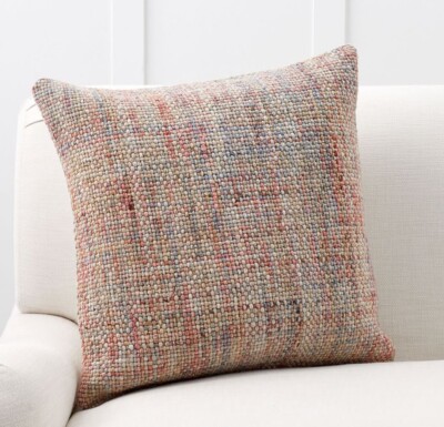 Pottery Barn Reply Wool Woven Pillow Cover-image