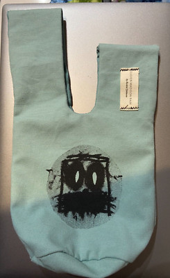 Rashid Johnson Eleven Madison Park NY Restaurant Small Canvas Carrier Tote Teal-image