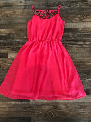 STUDIO Y PINK SLEEVELESS WOMEN'S SIZE SMALL COCKTAIL MINI DRESS-image