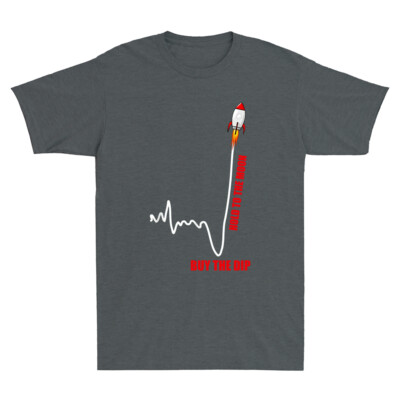 Stock Hold To The Moon Buy The Dip Stock Market Funny Men's T-Shirt Short Sleeve-image