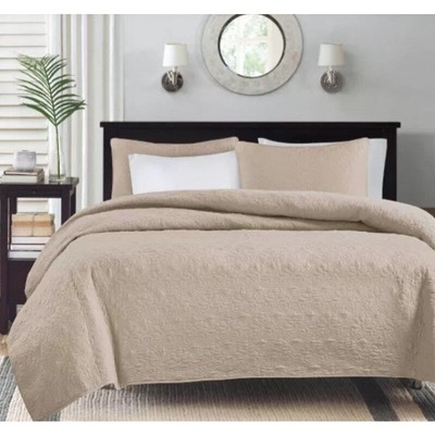 Madison Park Essentials Bedspread Set Tan Twin/Twin XL Lightweight Quilt-image
