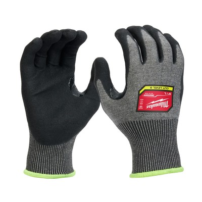 Milwaukee 48-73-7032B 12 Pair Cut Level 9 Hi-Dexterity Nitrile Dipped Gloves - L-image