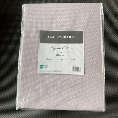 Twin Liquid Cotton Bed Blanket Lilac-image