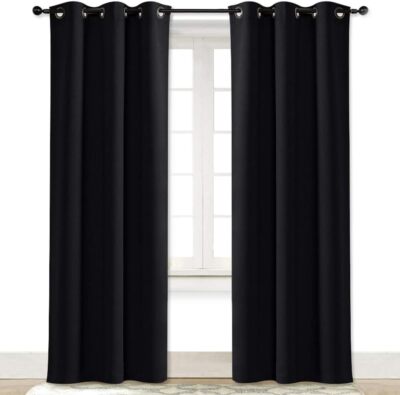 Soundproof Thermal Insulated Blackout Curtain Thermal Insulated Solid Darkening-image