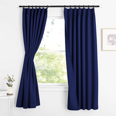 NICETOWN Curtains Blackout Grade 1 Insulation Cold Protection Width 100cm L 980-image