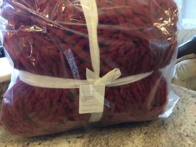 Pottery Barn Colossal Handknit Throw Blanket 44 x 56