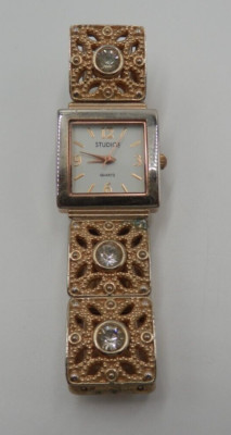 STUDIO TIME STD2603 Bracelet Quartz Women's Watch Elastic Band Needs Battery-image