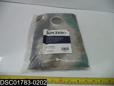 5463 LIN COR-GMT Sun Zero Water Color Room Darkening Curtain Panel 54