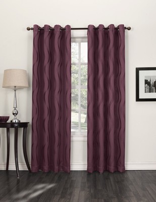 SUN ZERO TRAVIS BLACKOUT GROMMET CURTAIN PANEL - 52 x 95 - SHIRAZ - 1 PANEL-image