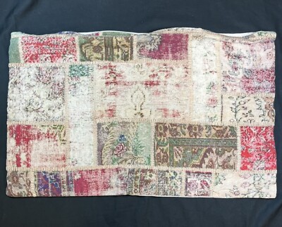Pottery Barn FADED PATCHWORK Pillow Sham w Top-Stitching 16