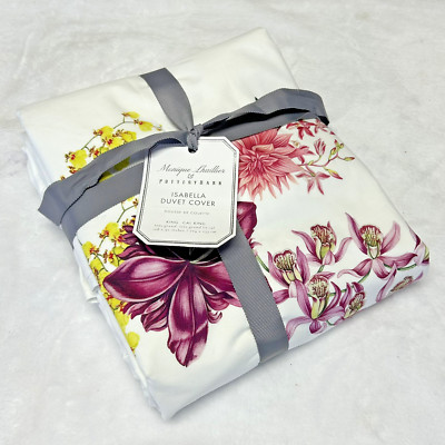 Pottery Barn Monique Lhuillier Isabella Duvet Cover Spring Garden King Cal King-image