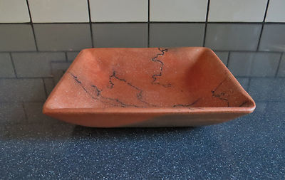 Chromoveil Art Pottery Square Earthanware Dish Bowl LEE Santafe 6.75