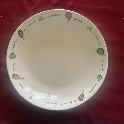 Set Of Four Pottery Barn Olive Salad Plate 8-1/2” Good Used Condition-image