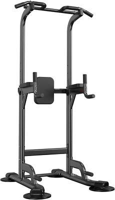 Power Tower Adjustable Height Pull up & Dip Station Multi-Function Home Strength-image