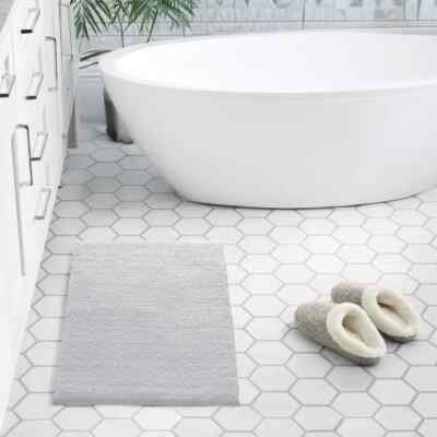 Madison Park Signature Marshmallow Bath Rug - 24 x 30 - Grey-image
