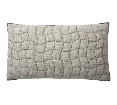 (1) Pottery Barn Cloud Linen KING Sham in Loden NEW-image