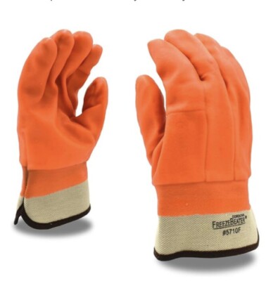 (QTY 5) Cordova 5701F Hi-Vis Cold Weather~Double Dipped~Insulated~Safety Gloves-image