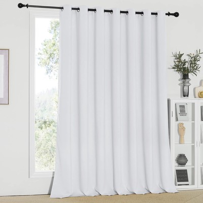 NICETOWN Room Divider Curtain, Sliding Door Curtain, Wide Width Thermal Drape...-image