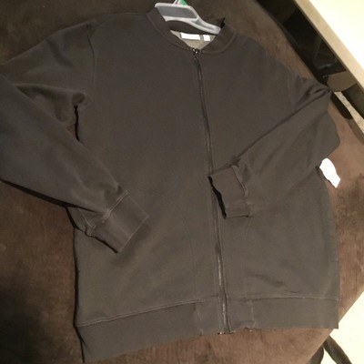 Mens Dip Dye Jacket Large Zipper Brown-image