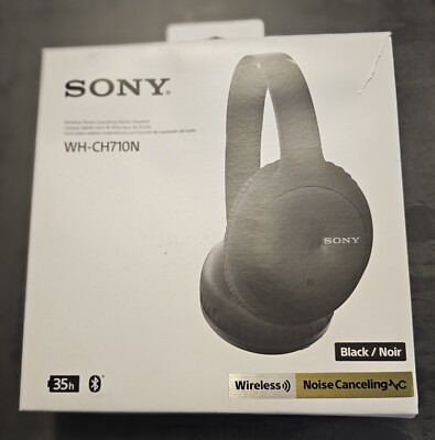 Sony Noise Cancelling Headphones WHCH710N Wireless Bluetooth - Black (WHCH710N)-image