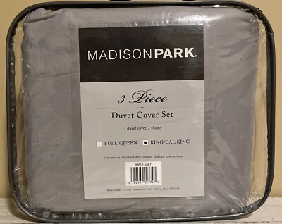 Madison Park King/ Cal King Duvet Cover Set One Duvet 2 Shams-image