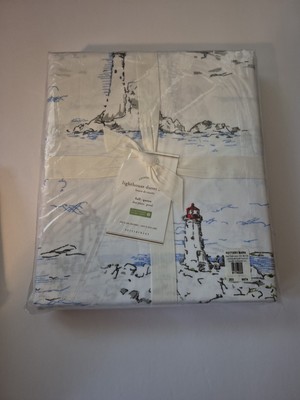 Pottery Barn Lighthouse Duvet Cover Full Queen-image