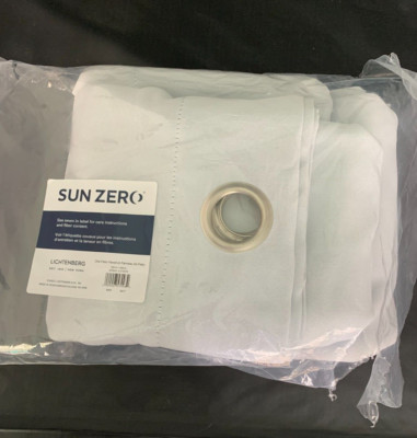 Sun Zero Ludlow Blackout Patio Door Curtain Panel 100