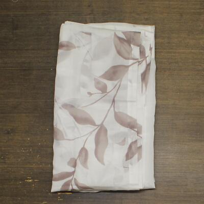 madison Park Vera Sheer Grommet Top Curtain Panel Mauve Floral White 50