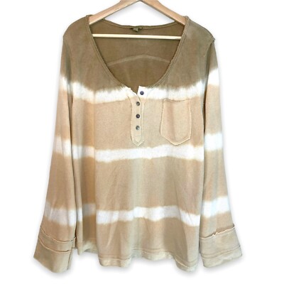 POL 100% Cotton Dip Dye Thermal Top size L-image
