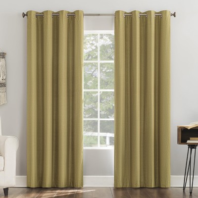 Columbia 2-Pack Thermal Insulated Energy Saving 100% Blackout Grommet Curtain...-image